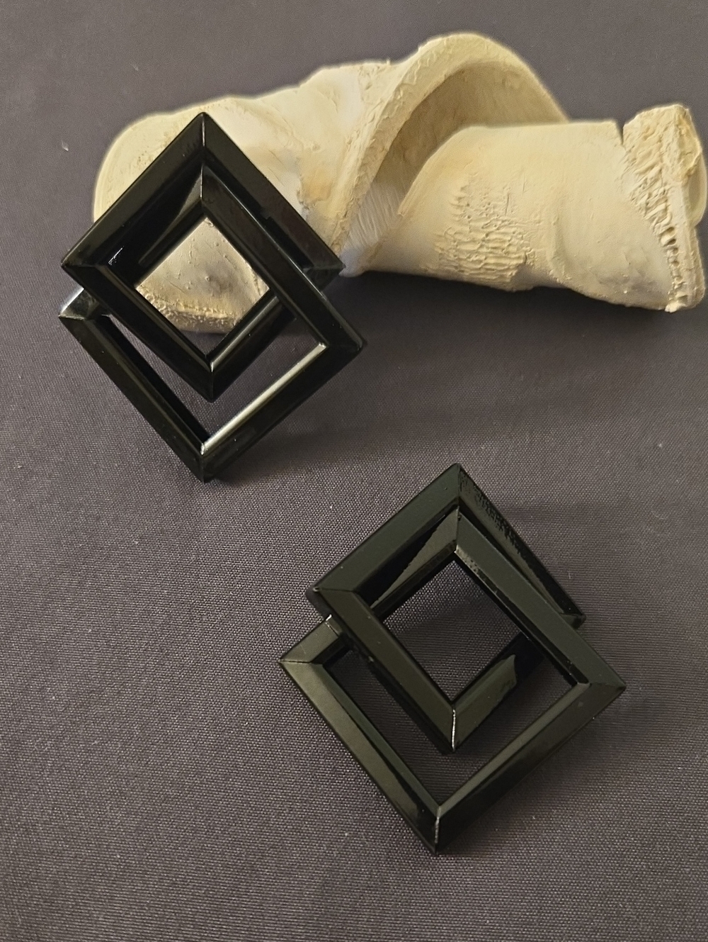 Geometric Black Square Accent Set — Home Accents